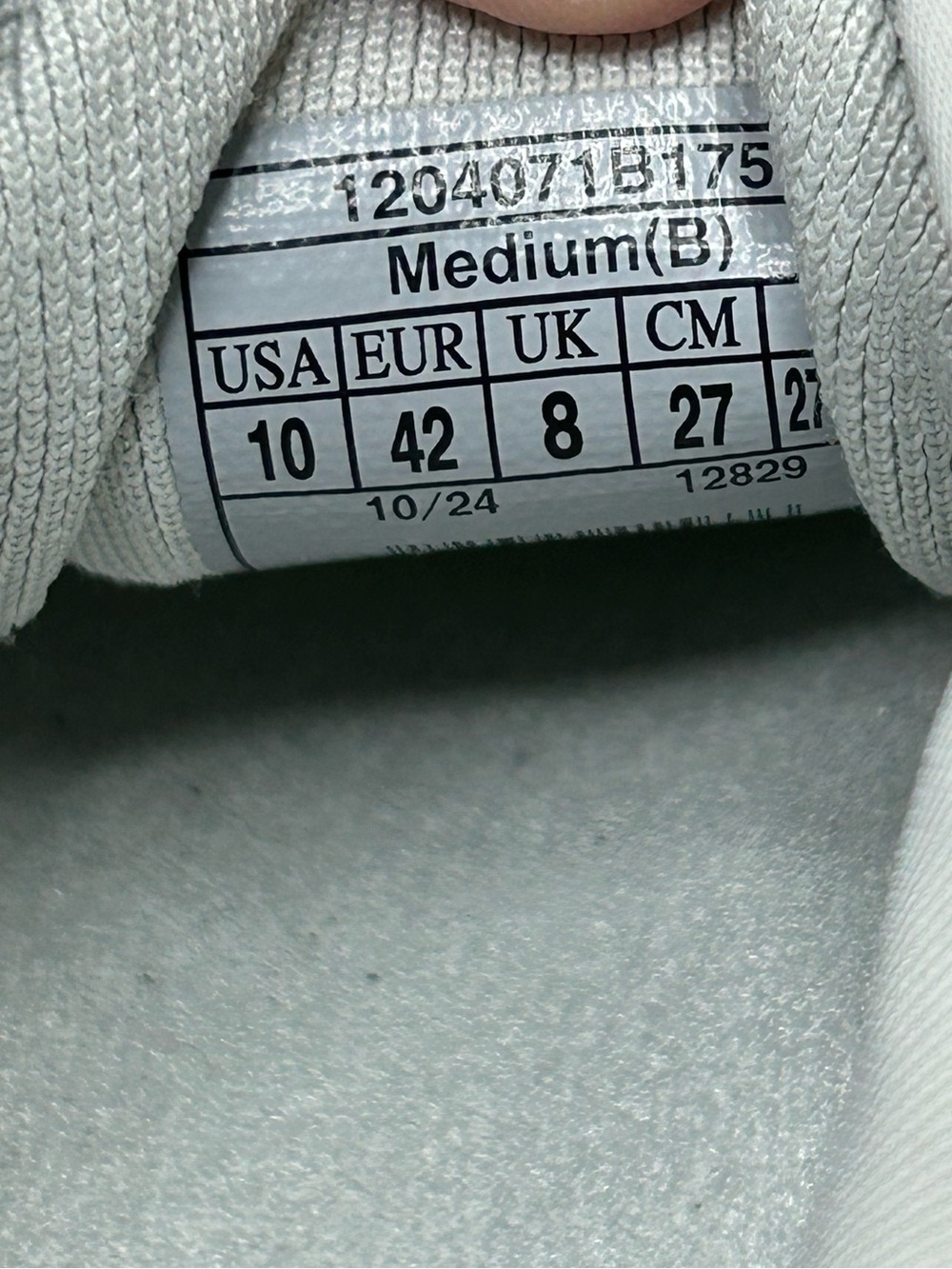 Brooks Athletic White Grey Blue Pink Ghost Sneaker Size 10 - Picture 11 of 13